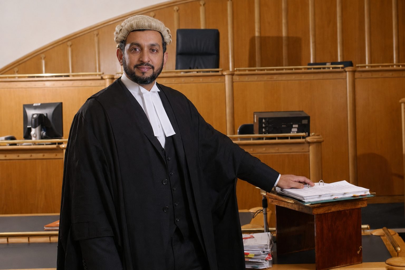 Zakir Hussain in court dress